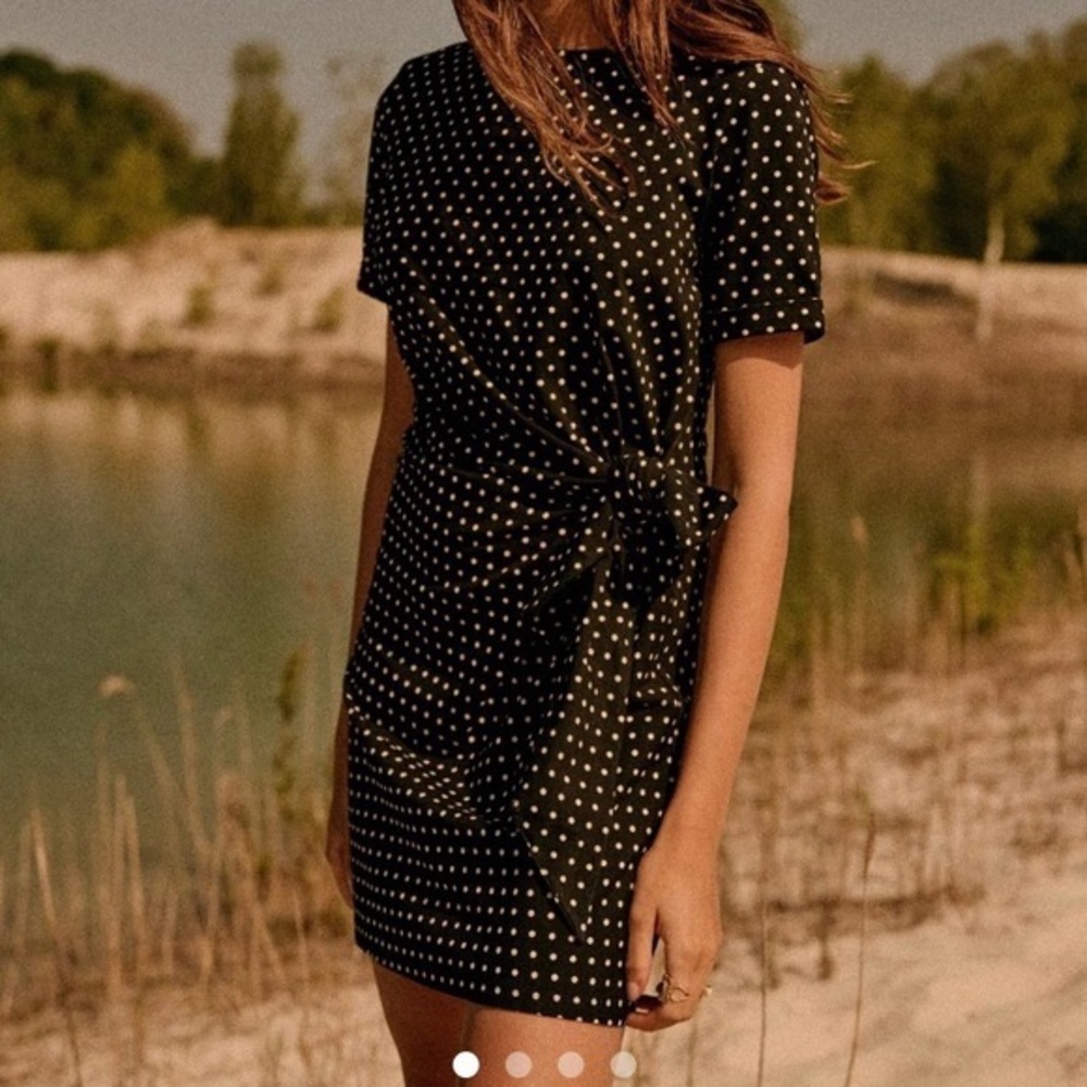 Sezane Pippa Short Dress in Polka Dot
